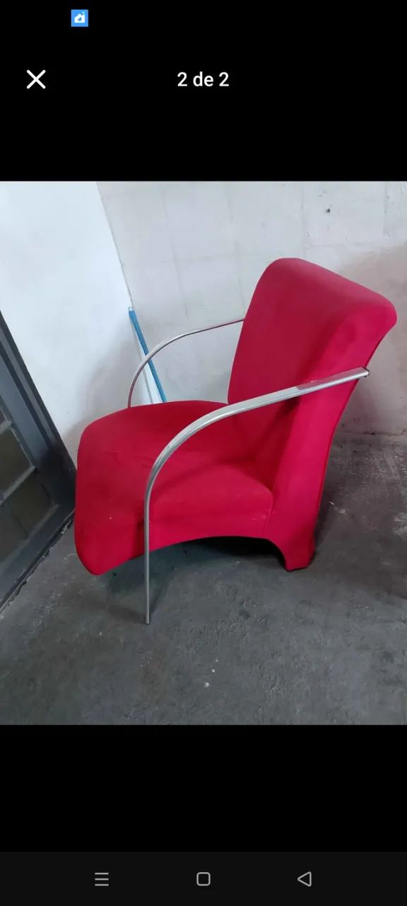 Poltrona usada vermelha - Foto 2