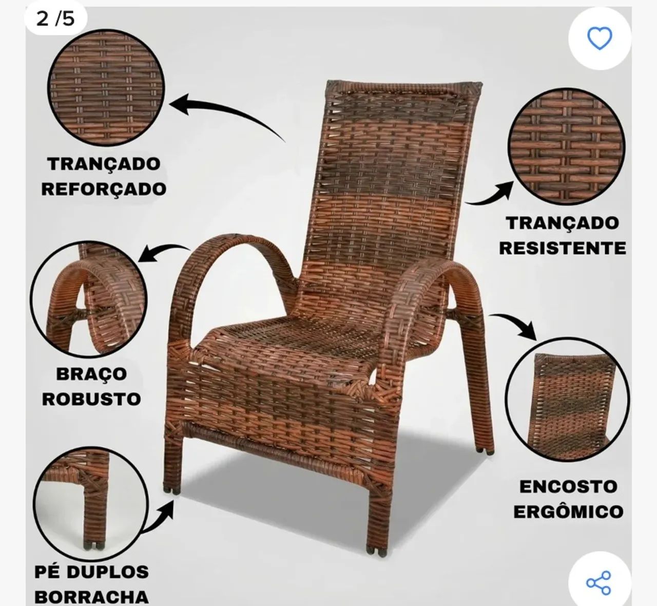 Cadeiras para sala de estar - Foto 2