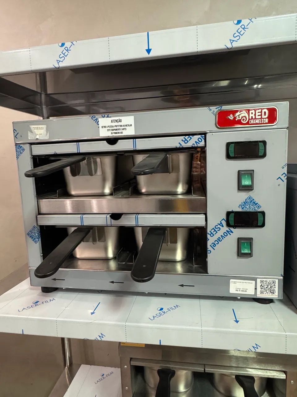 Conservador de proteínas inox 4 cubas novo 