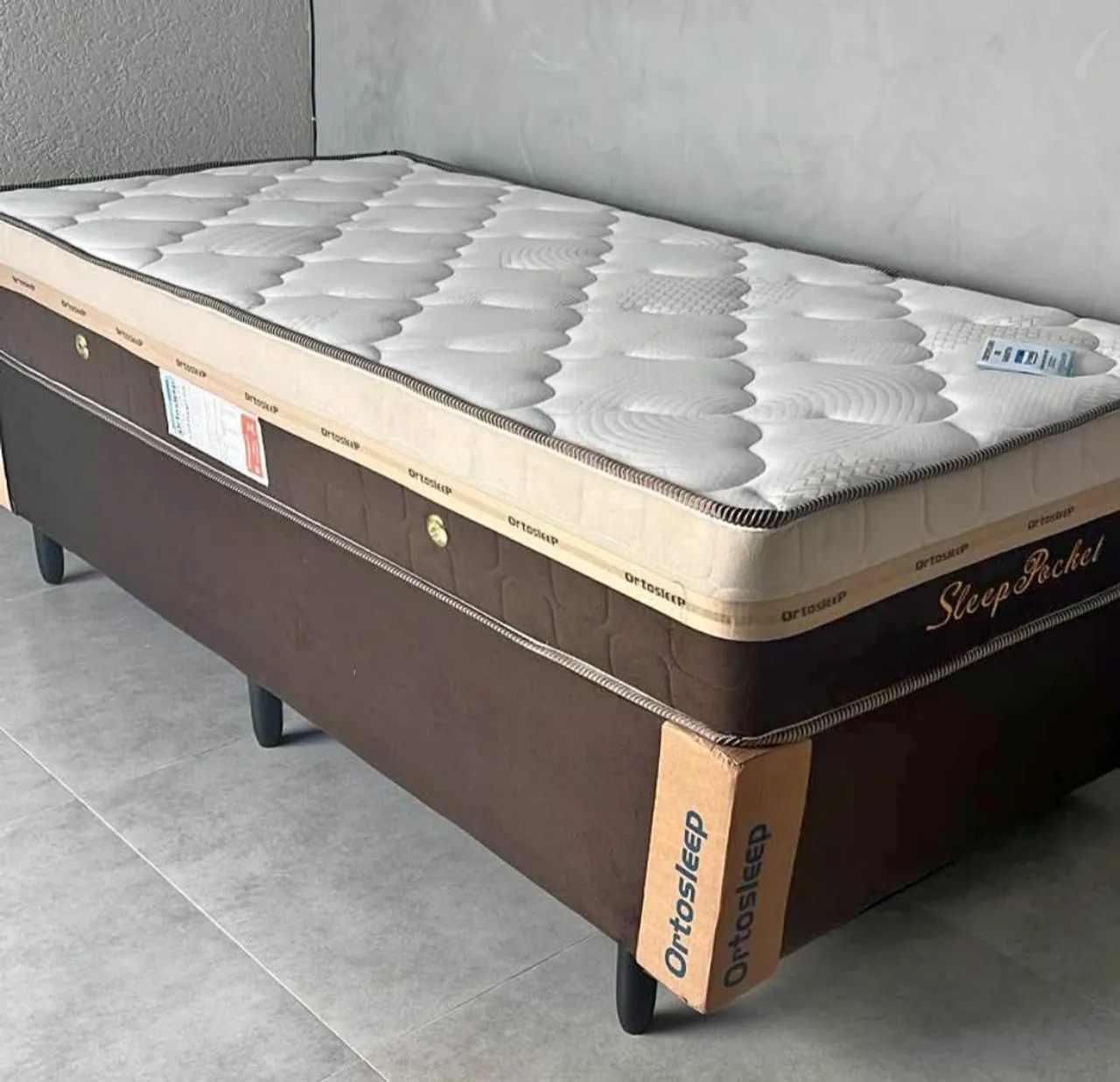 Cama solteiro molas ensacadas individualmente espuma d28  - Foto 5