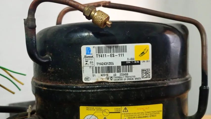 Unidade condensadora 1HP gás R404 completa - Foto 5