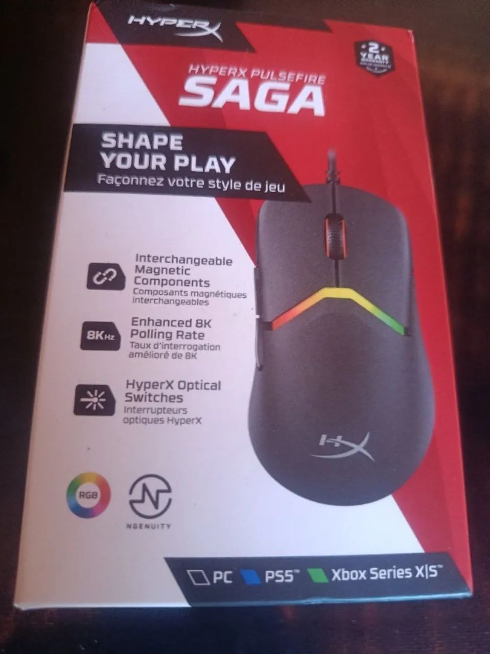 Mouse Gamer HyperX Pulsefire Saga