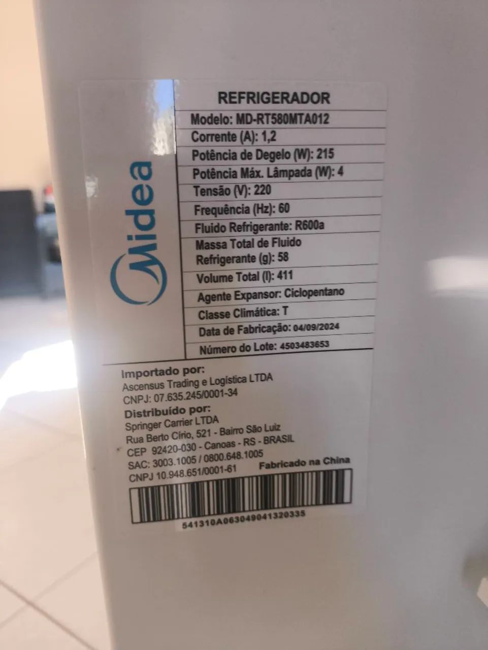 Geladeira em ótimo estado de conservação  - Foto 5