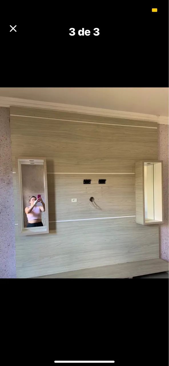 Tv painel com leds e espelhos lindo! - Foto 2