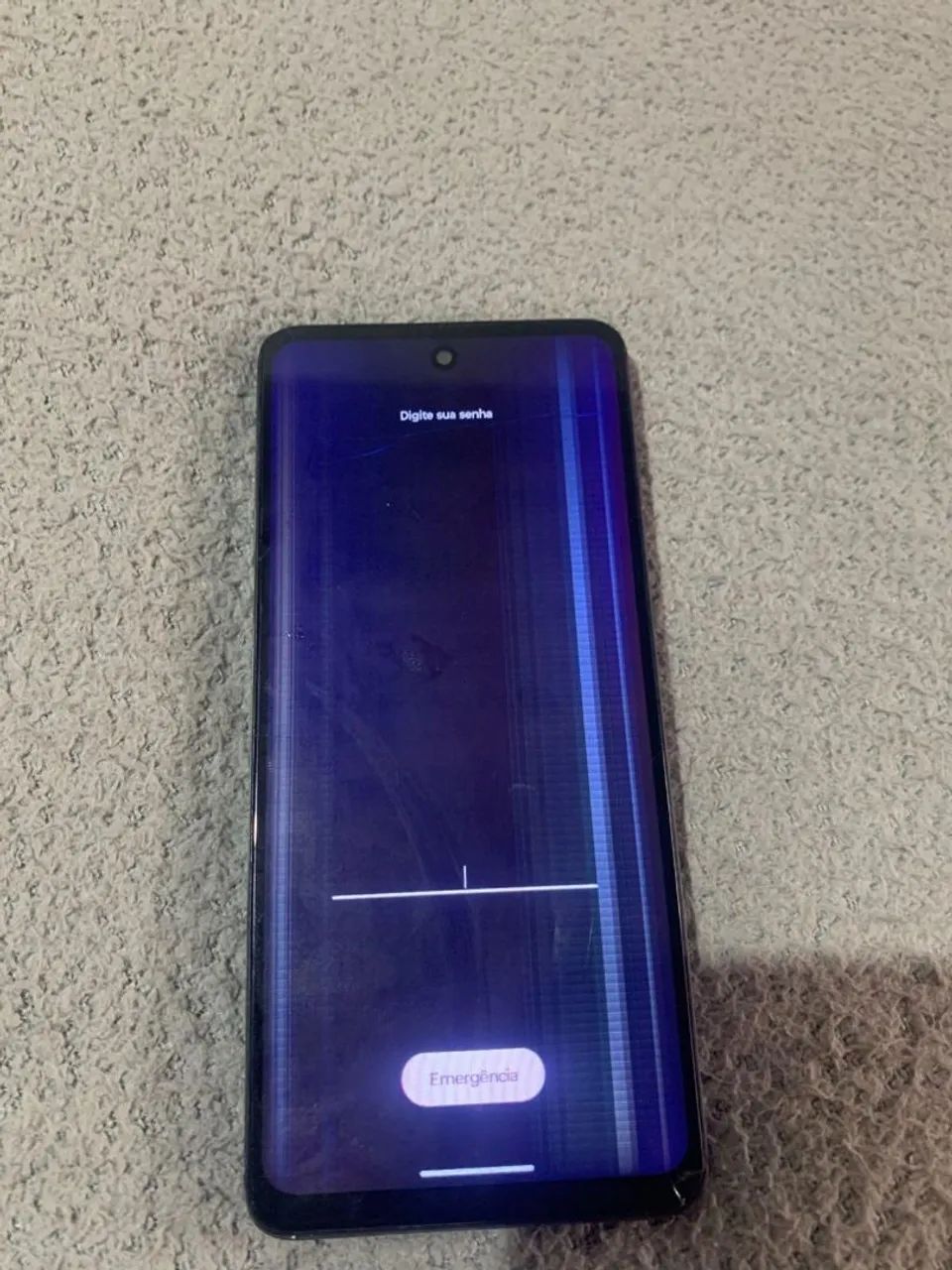 Moto g24 com defeito na tela