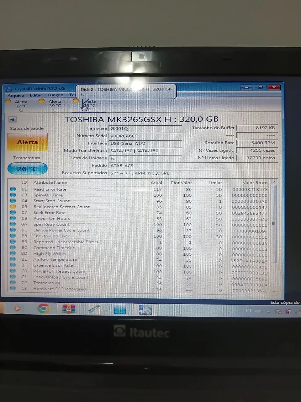 Hd de 320 gb em Alerta - Foto 5