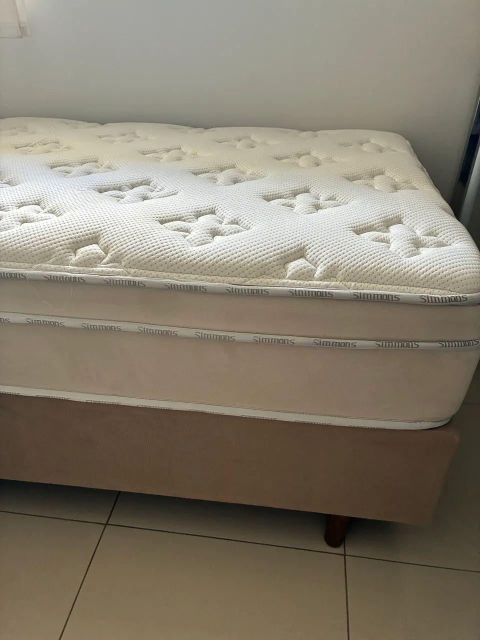 Cama de solteiro Simmons seminova  - Foto 2