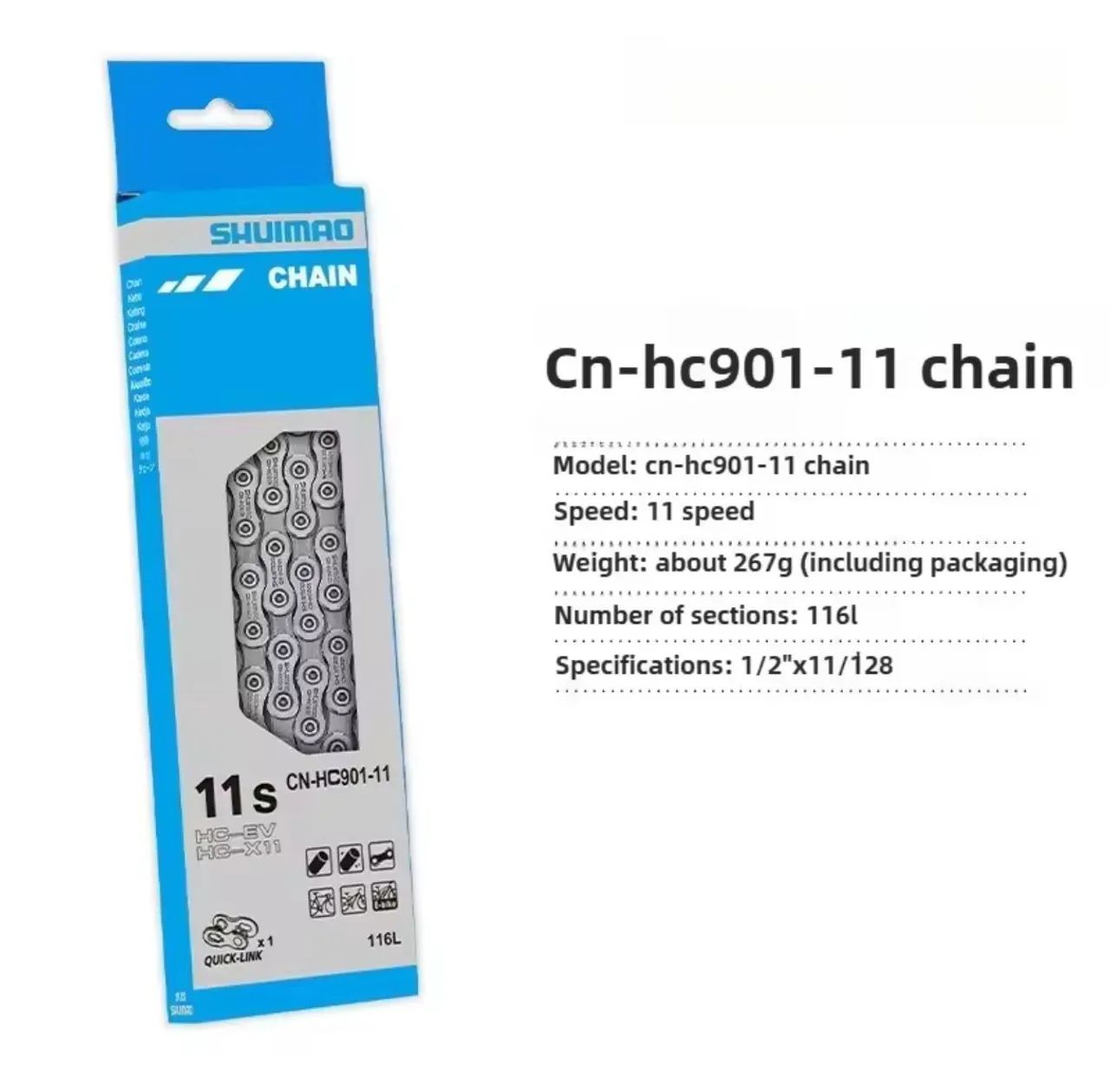 Corrente Shimano 11v com Power link 