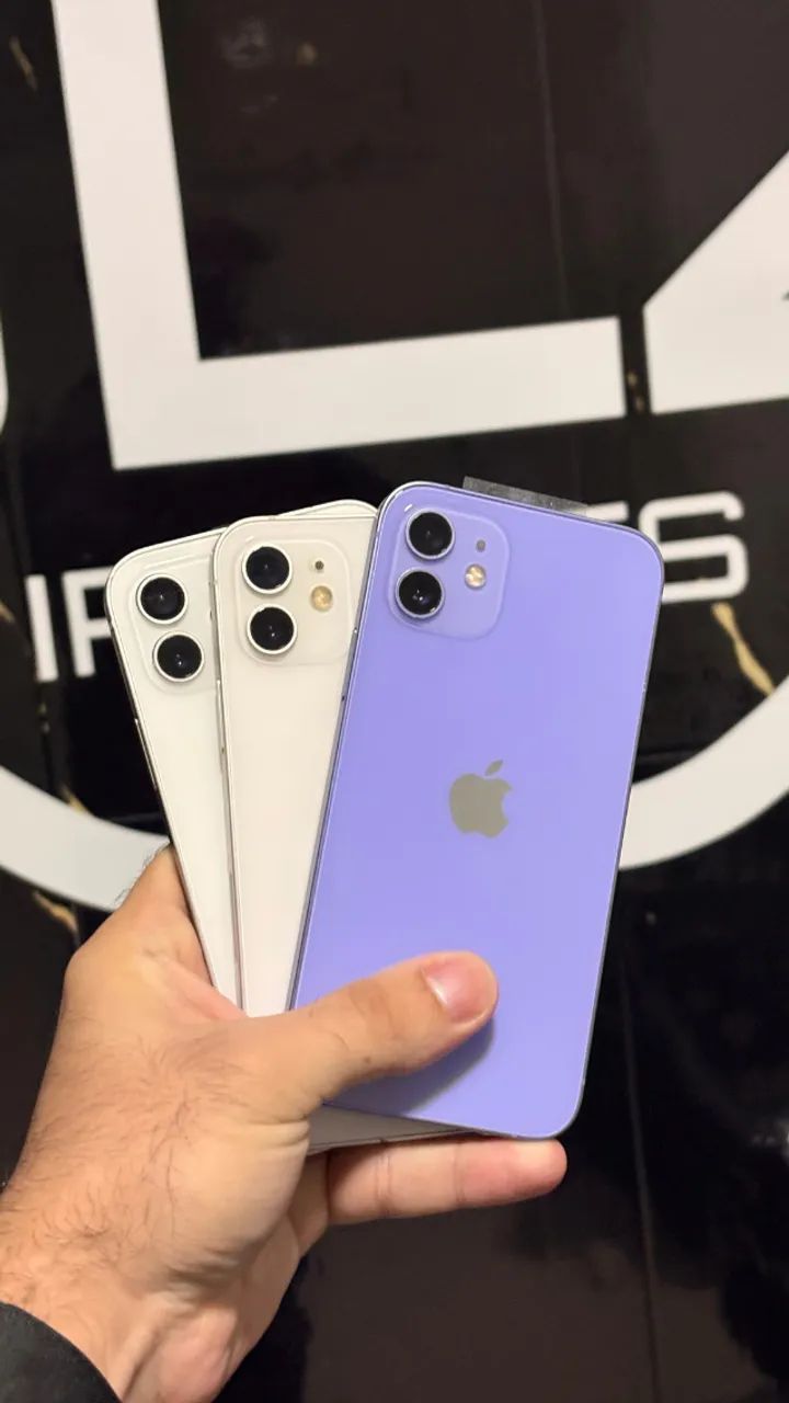 IP 12 128GB - BRANCO & ROXO