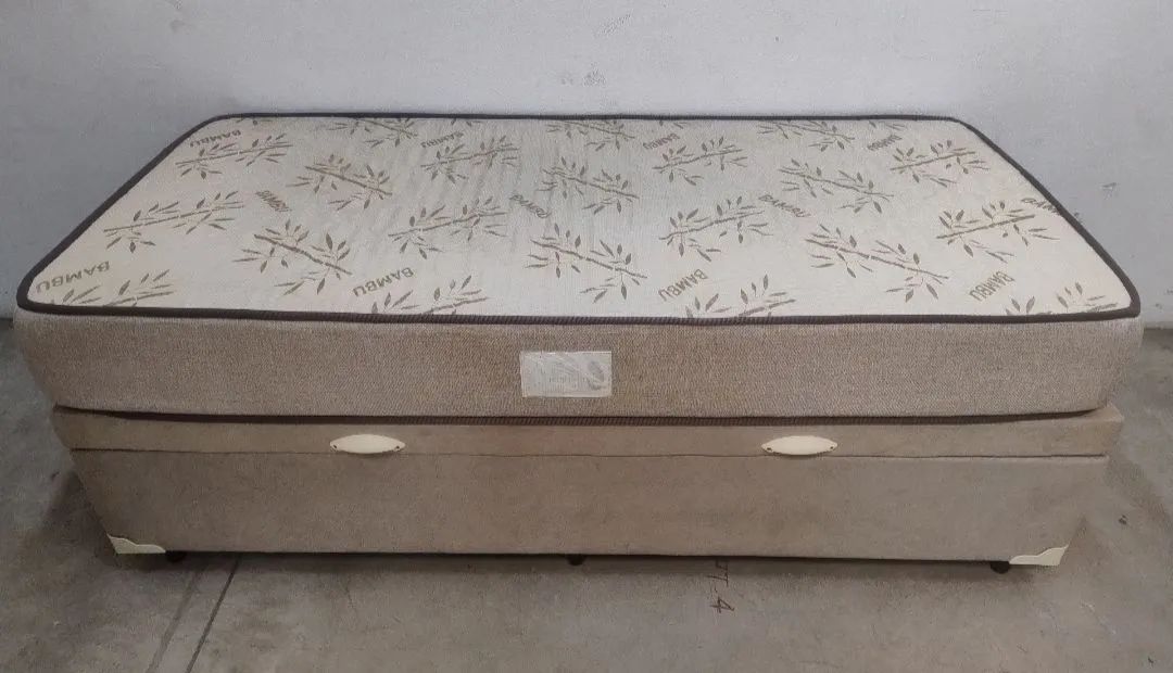 Cama Box Baú Solteiro com Colchão 