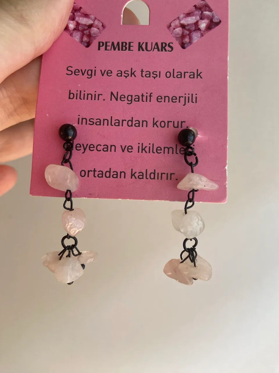 Quartzo Rosa Brincos Nova dos Istambul  - Foto 2