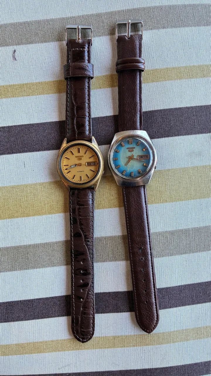 Relógios automáticos Seiko. 