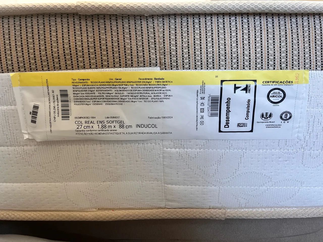CAMA BOX COM BASE USADA APENAS 3x - Foto 3