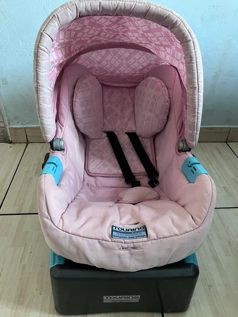 Bebê conforto cor rosa  , com. Base - Foto 2