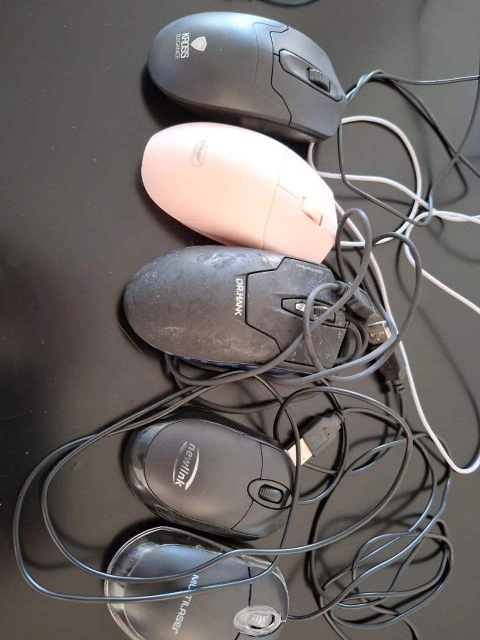 5 Mouses com defeito