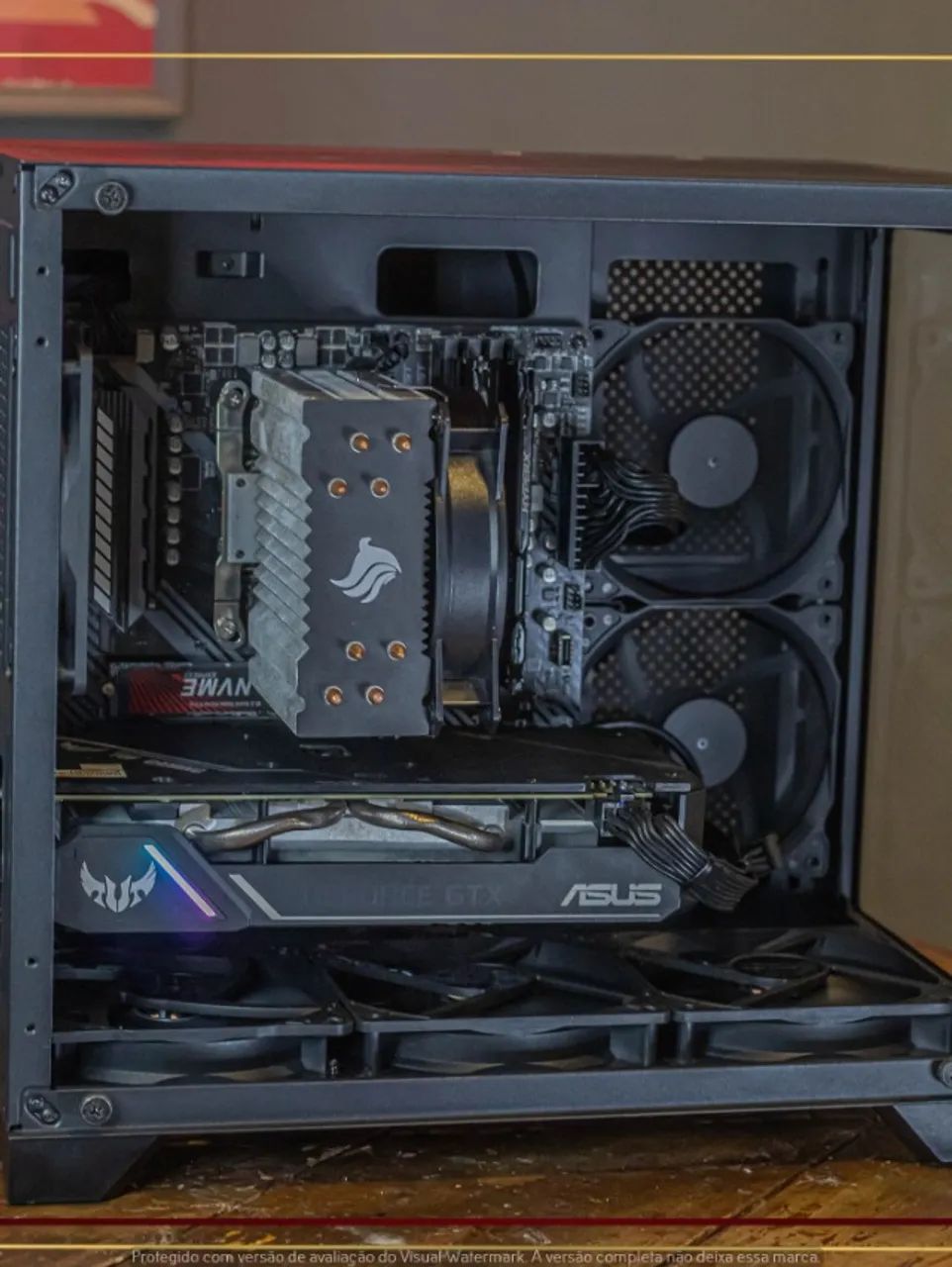 Setup Ryzen 5 5500, 16gb, 512gb NVMe, GTX 1660 Super, Air Cooler, Fonte 450W, Gab. DT3 - Foto 2