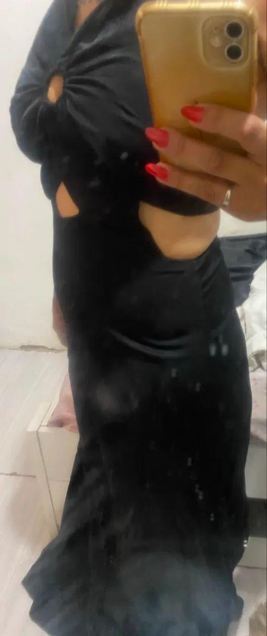 Vestido longo preto - Foto 3