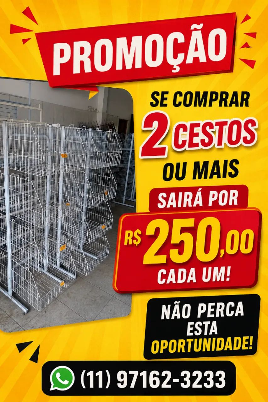 Cesto expositor duplo central - Foto 4
