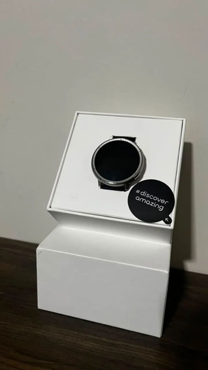 Amazfit ACTIVE 2 Premium Version - Smartwatch A2437 Pulseira couro preta - Foto 5