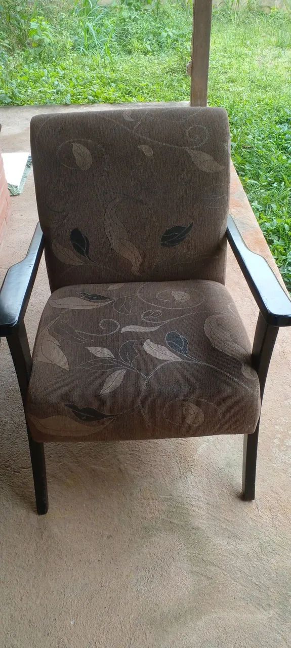 Vendo kit 2 poltronas rústicas madeira maciça - Foto 4