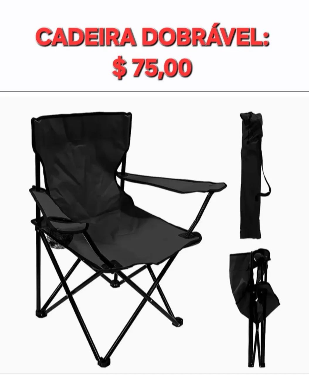 CADEIRA DOBRÁVEL 