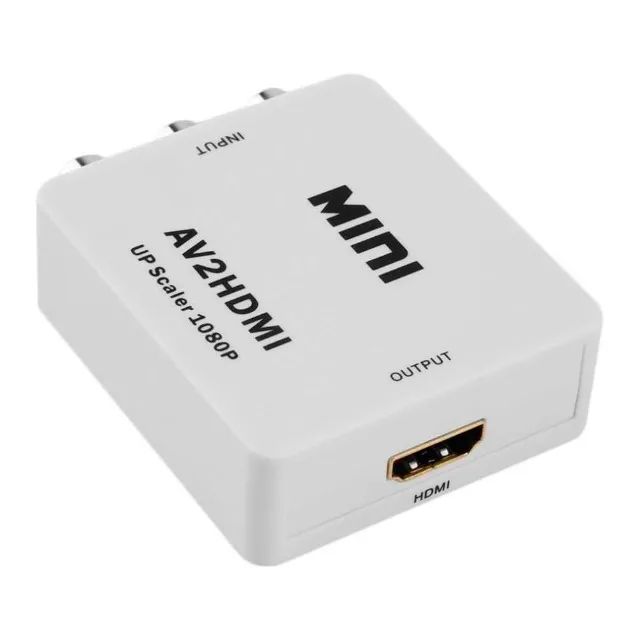 Mini Conversor AV2HDMI RCA para HDMI Compatível com DVD VHS e Videogames - Foto 3