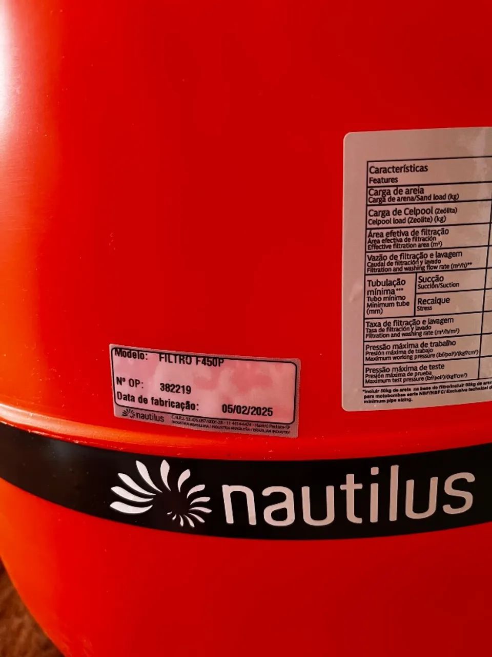 Filtro Piscina Nautilus F450 Novo - Foto 3