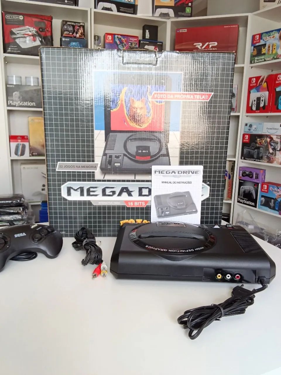 Vendo Console Mega Drive Tectoy 2017 Semi novo - Foto 4
