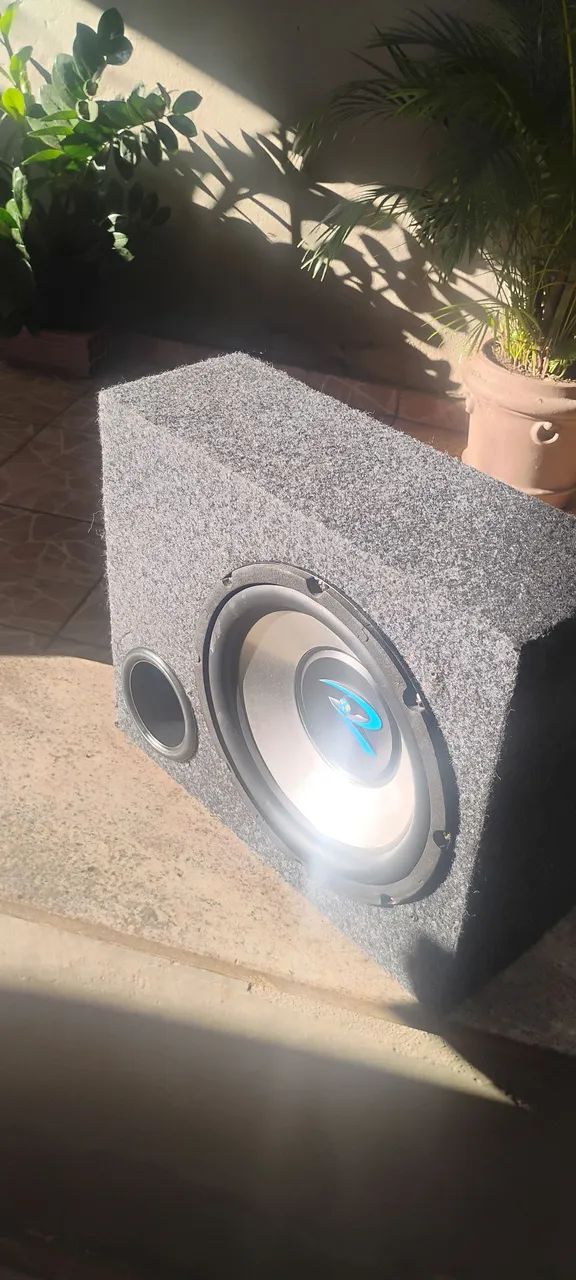 Caixa sub com auto falante de 10" de 350 rms
