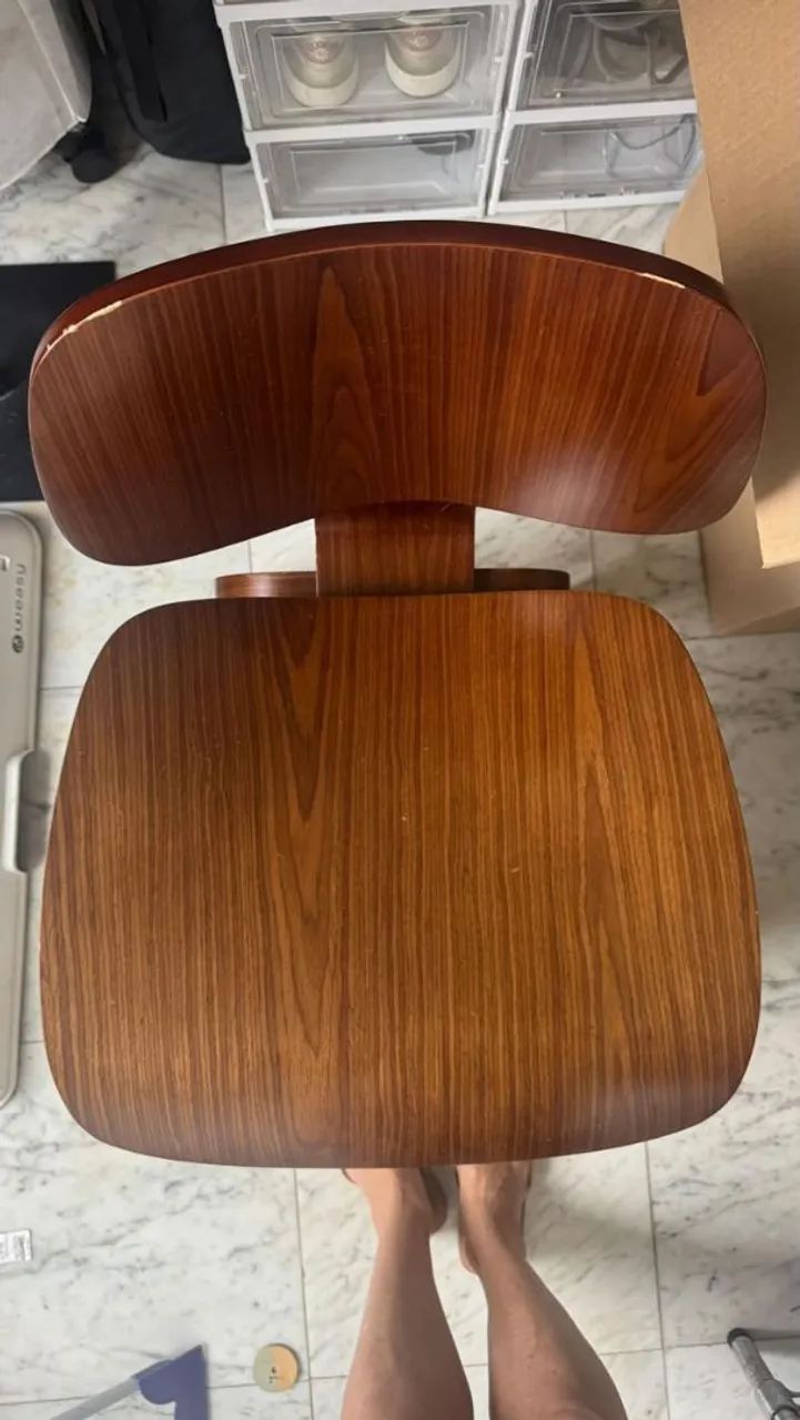 Par de cadeiras modelo EAMES WALNUT MADEIRA - Foto 3