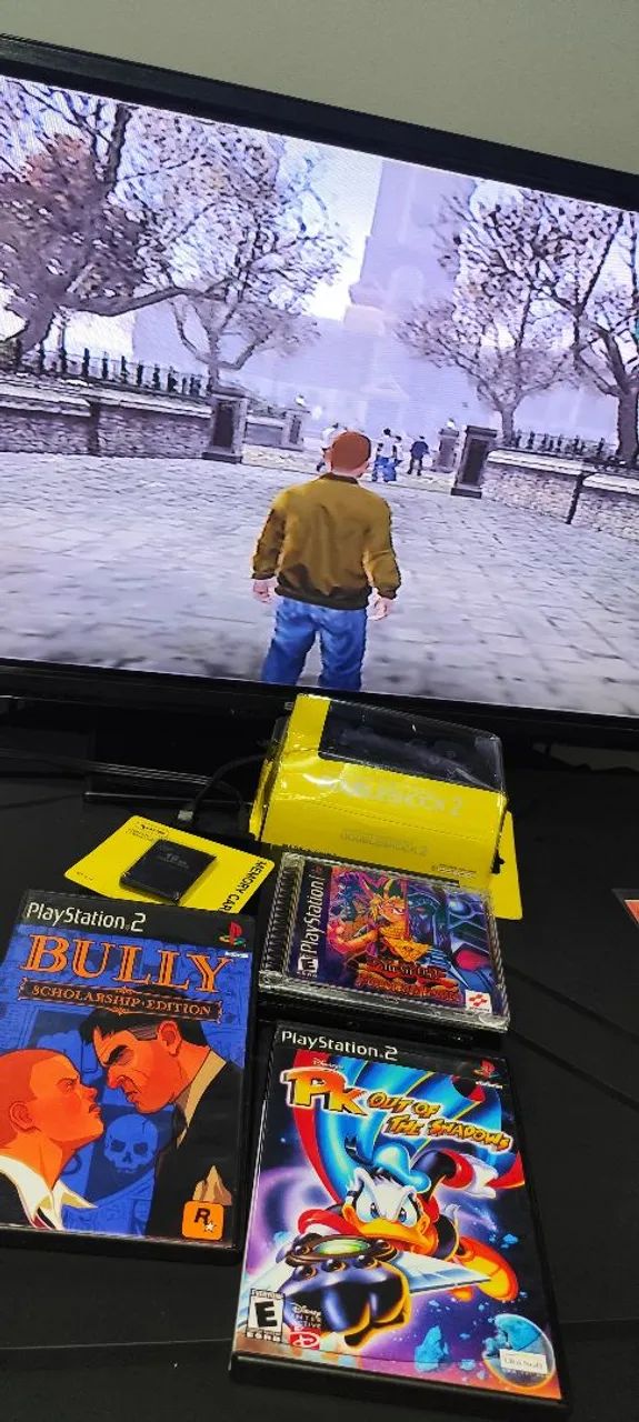 PS2 slim leitor funcionando 