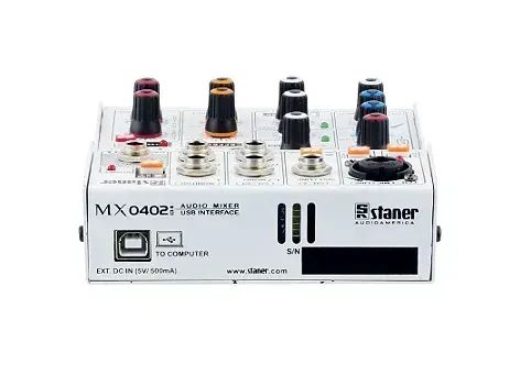 Mesa De Som Staner Mx0402i Interface De Áudio Usb - Foto 2