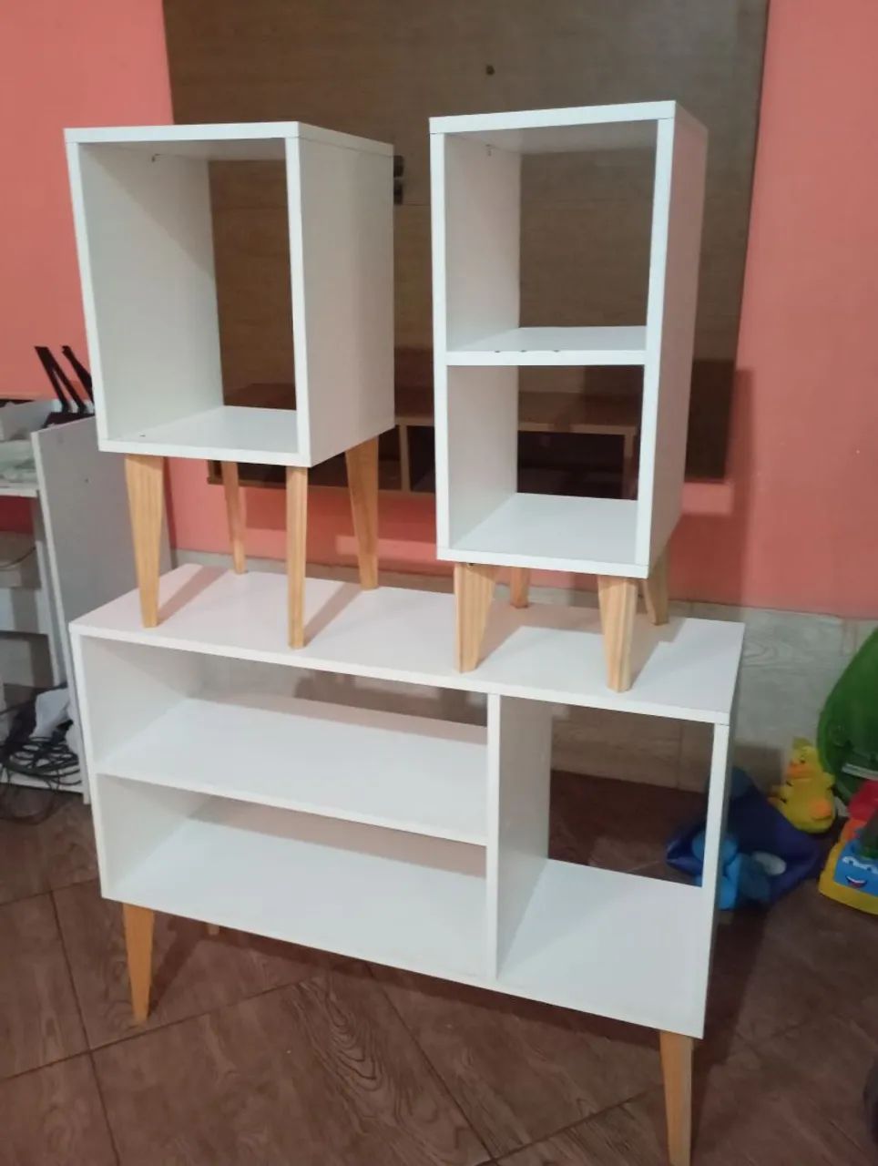 Kit MDF APARADOR+ 2 CRIADO MUDO - Foto 2