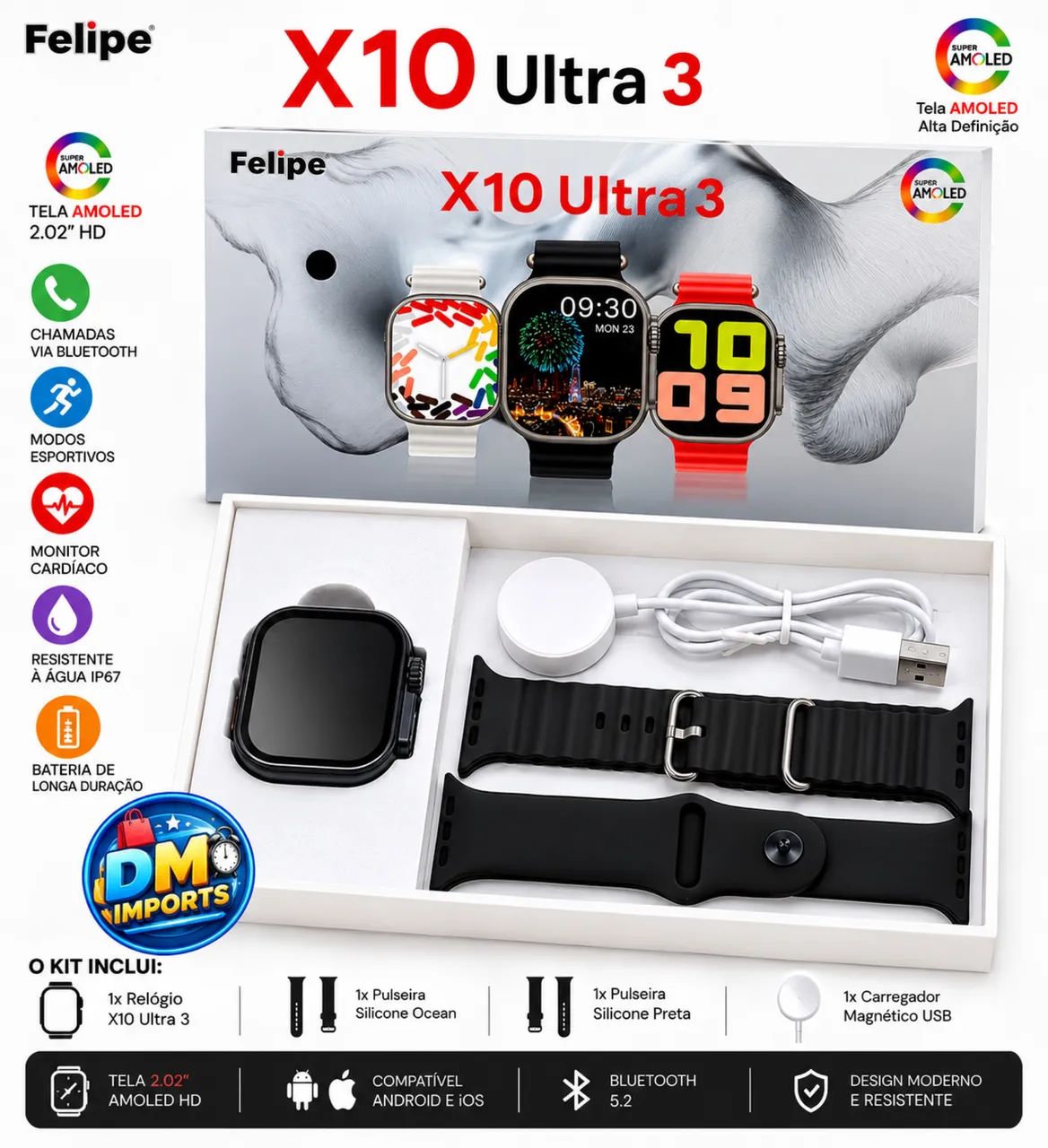 Smartwatch X10 Ultra 3