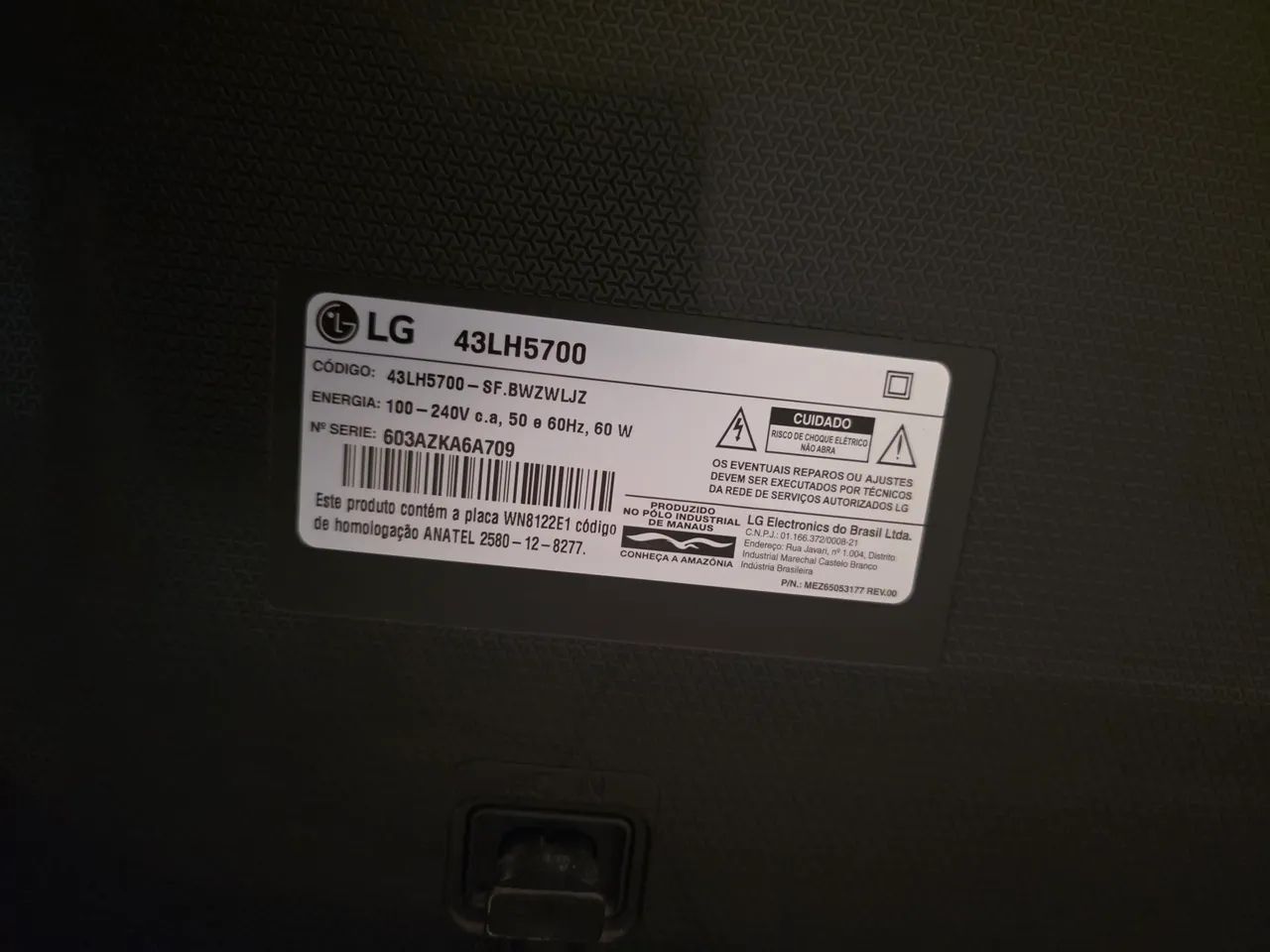 Tv LG 43 polegadas com defeito na tela - Foto 4