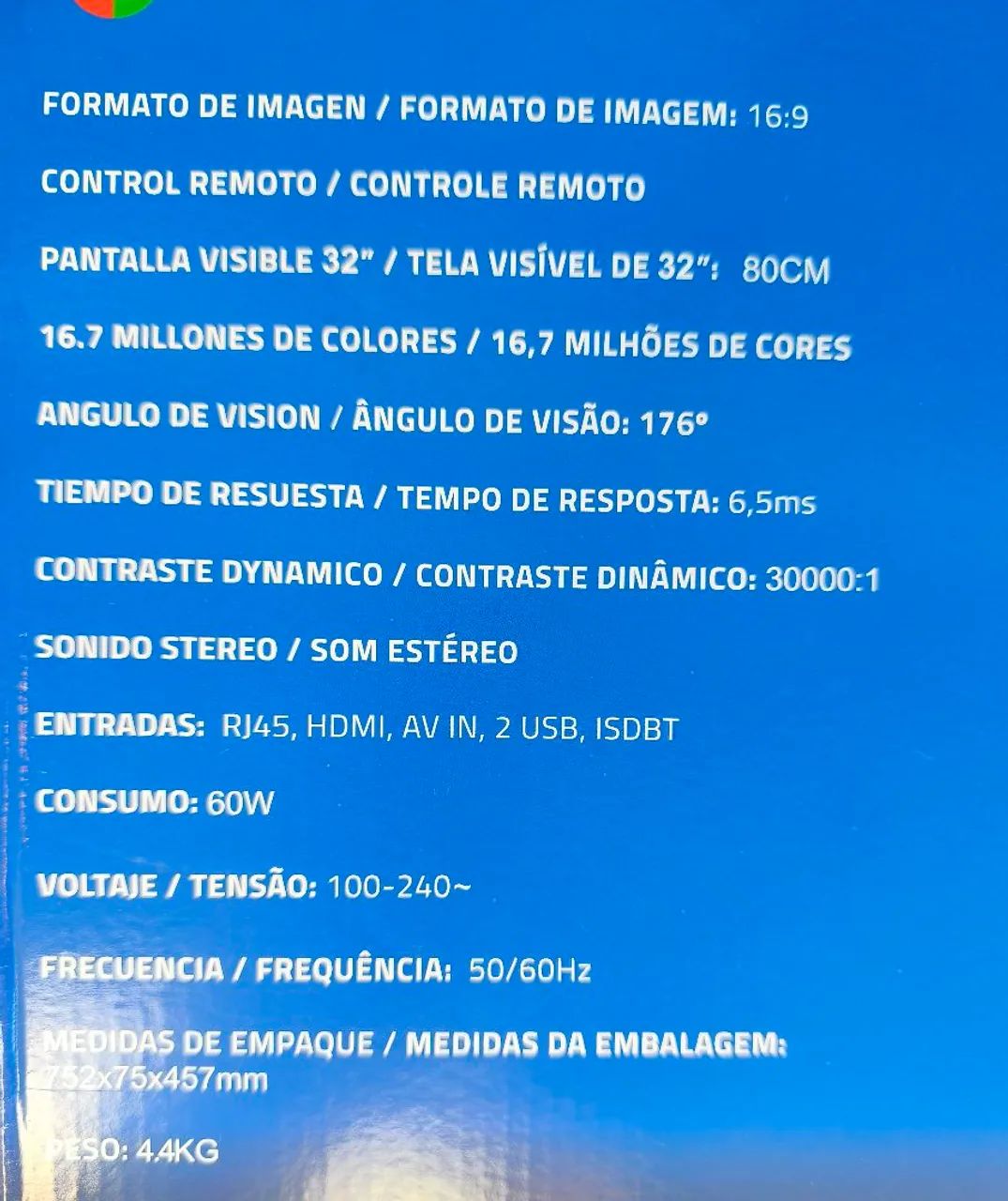 TV LED Smart 32 polegadas Slim. Nova! Na caixa! - Foto 4