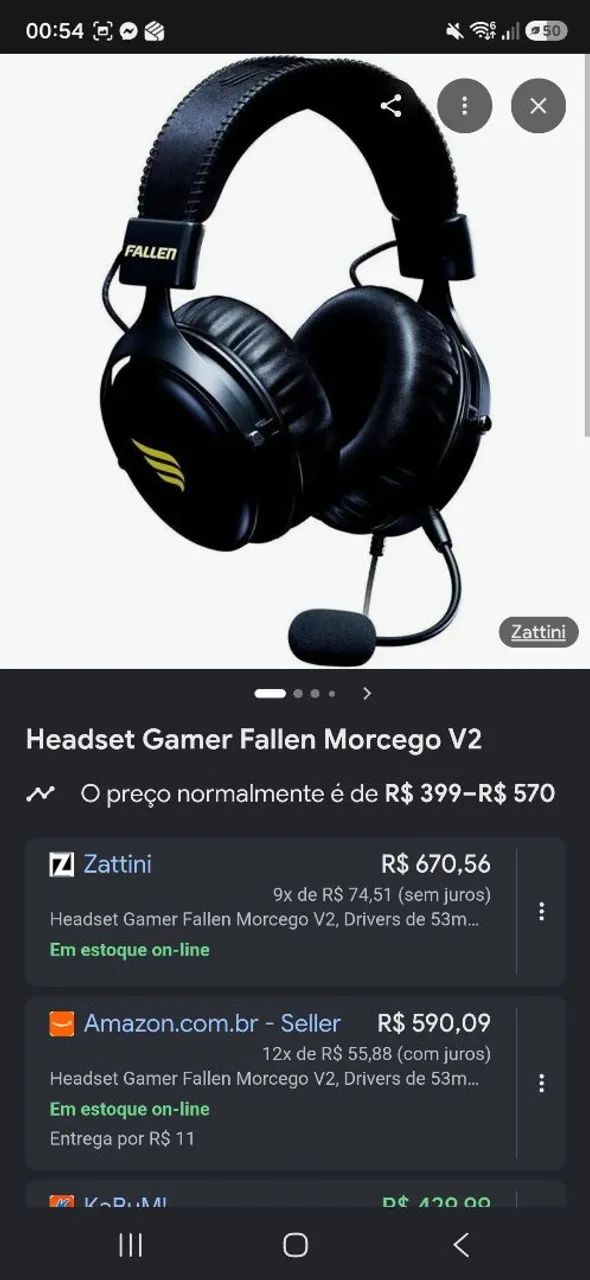 Headset Gamer Fallen Pantera Eco V2 - Foto 2
