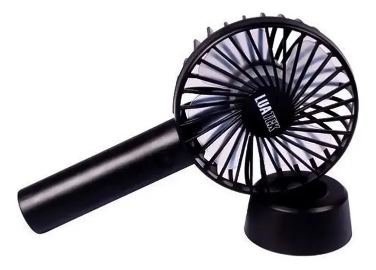 Ventilador Mini De Mão E Mesa Maker Portátil Usb - Preto - Foto 2