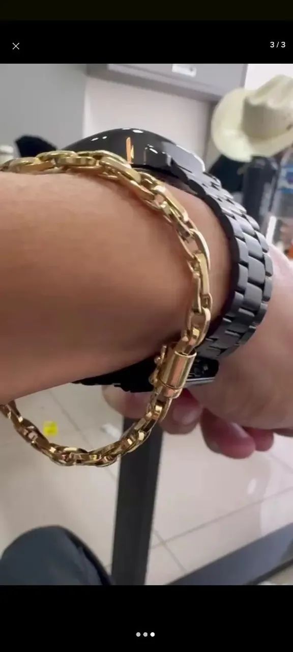 Pulseira de ouro 18k - Foto 2