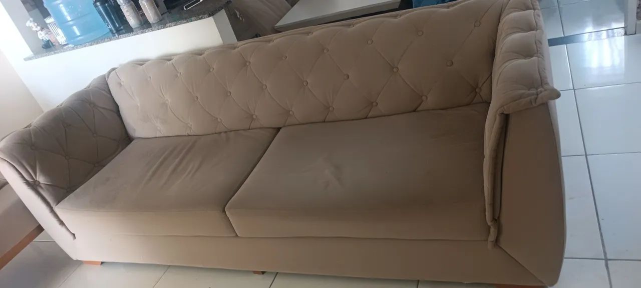 Sofá de luxo 2,38 x90 cm - retirar em itabaiana  - Foto 2