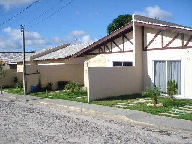 Casa plana no Eusébio com 58m² em rua fechada