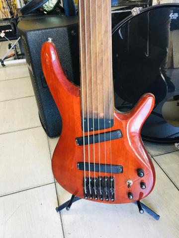 Contra baixo Luthier Fretless 6 cordas - Foto 4