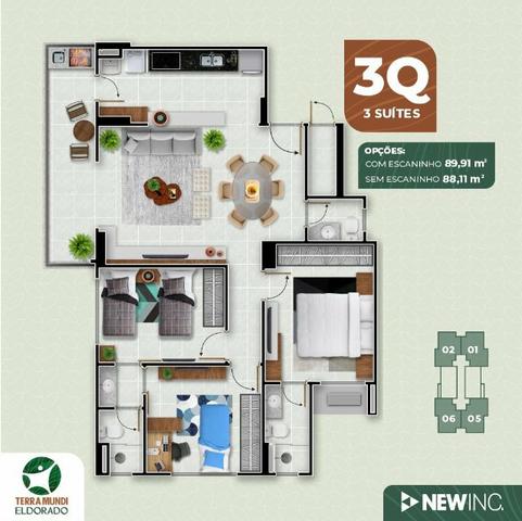 Apartamento Eldorado I 02 e 03 Qts ITerra Mundi - Foto 9