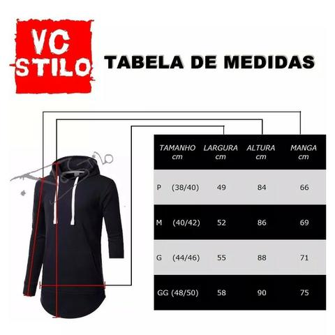 Blusa Masculina Oversized Swag Longline Vcstilo Várias Cores + Brinde Surpresa - Foto 4