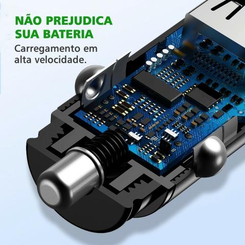 Baseus Carregador Veicular Rápido 30W - Foto 3