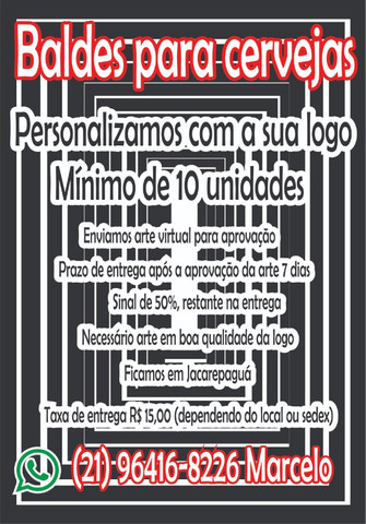 Baldes de Cerveva personalizados - Foto 5