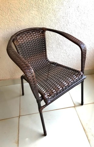 Poltrona Junco Fibra Sintética Cadeira - Foto 5