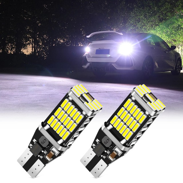Lampada Led T15 Ré Cambus 45 Canceller W16w Branco 12v - Unidade - Foto 2