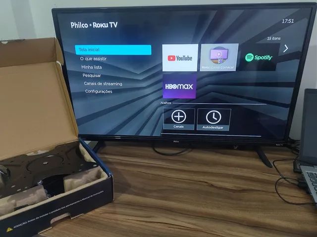 Smart TV 32? Philco Led PTV32G7PR2CSBLH Roku TV Dolby + SUPORTE - Foto 3