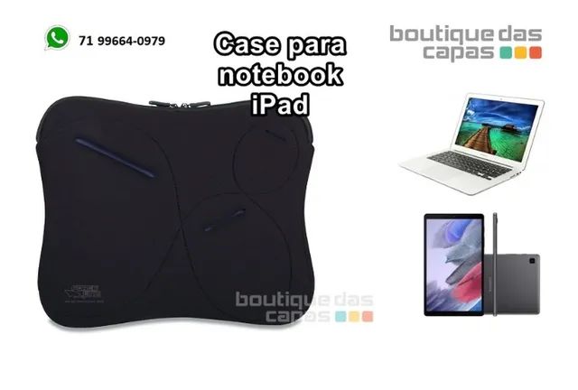 Case Capa Infinity Preto Para macbook Notebook tablet ipad Forceline para 10"